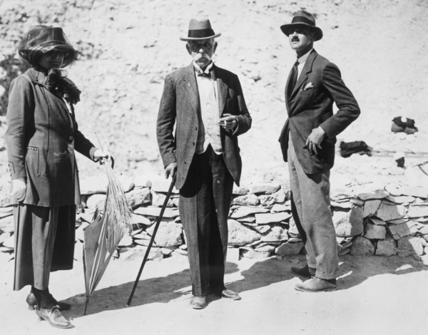 Visitors to the Tomb of Tutankhamun, Valley of the Kings, Egypt, 1923. Artist: Harry Burton