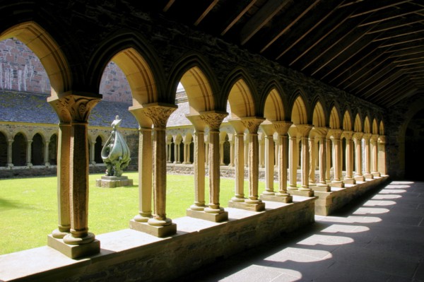 Cloisters of Iona Abbey, Argyll and Bute, Scotland.
