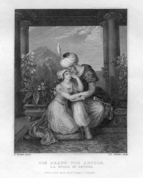 'The Bride of Abydos', c1833. Artist: Edouard Schuler