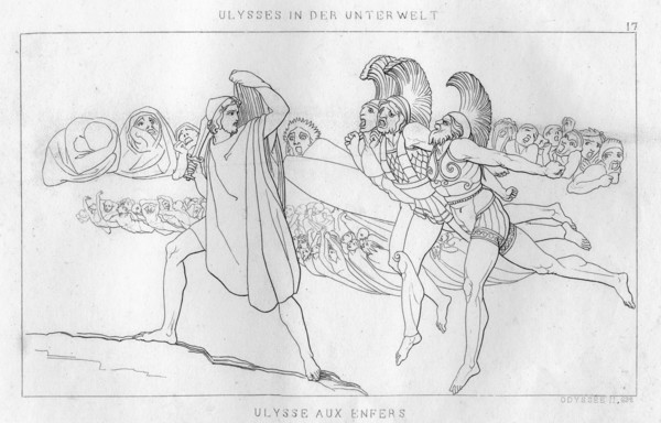 Odysseus in the underworld, c1833. Artist: Unknown