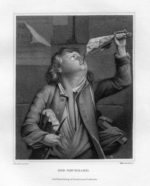 'The glutton', c1833. Artist: W Hessloehl