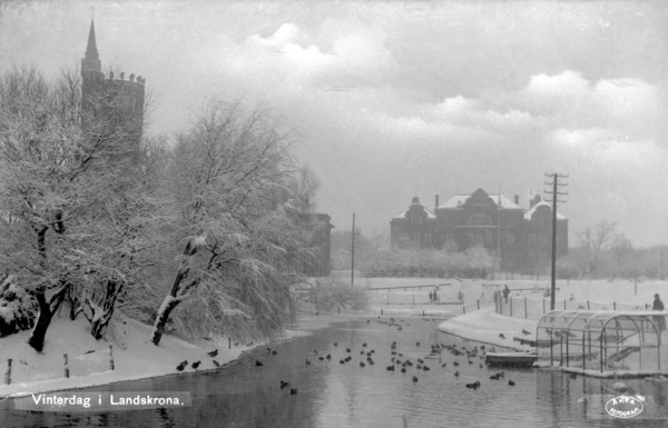Winter's day, Landskrona, Sweden 1925. Artist: Unknown