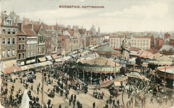 Goose Fair, Market Place, Nottingham, Nottinghamshire, 1907. Artist: Unknown