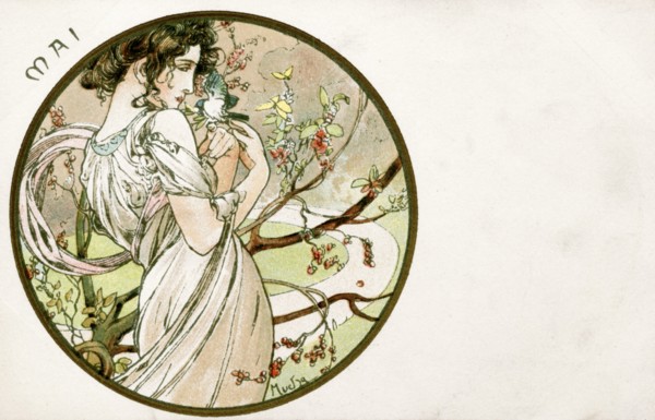 'May', 1900. Artist: Alphonse Mucha