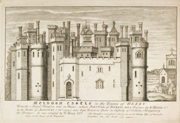 Melbourne Castle, Derbyshire, c1727. Artist: Unknown