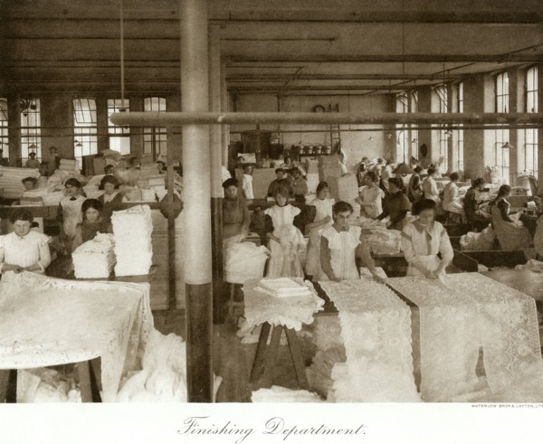Thomas Adams Lace Factory, Nottingham, Nottinghamshire, 1914. Artist: Waterlow Bros & Layton Ltd