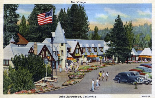 The Village, Lake Arrowhead, California, USA, 1940. Artist: Unknown