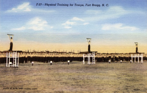 'Physical Training for the Troops, Fort Bragg, North Carolina', USA, 1945. Artist: US Army Signal Corps