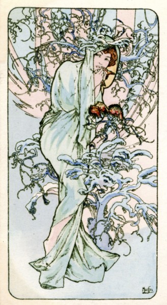 'Winter', 1900. Artist: Alphonse Mucha