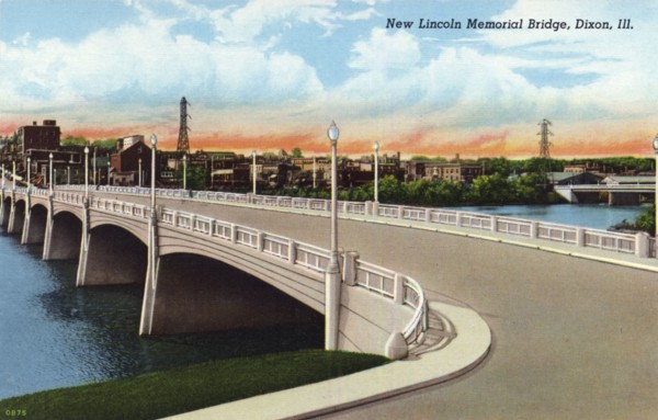 New Lincoln Memorial Bridge, Dixon, Illinois, USA, 1940. Artist: Unknown