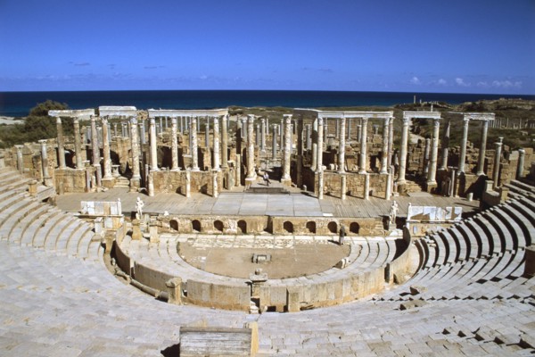 The theatre, Leptis Magna, Libya.