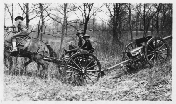 Field artillery training, Fort Sheridan, Illinois, USA, 1920. Artist: Unknown