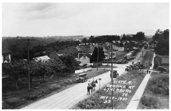 61st Cavalry Artillery camping at Lynchburg, Virginia, USA, 1930. Artist: Unknown