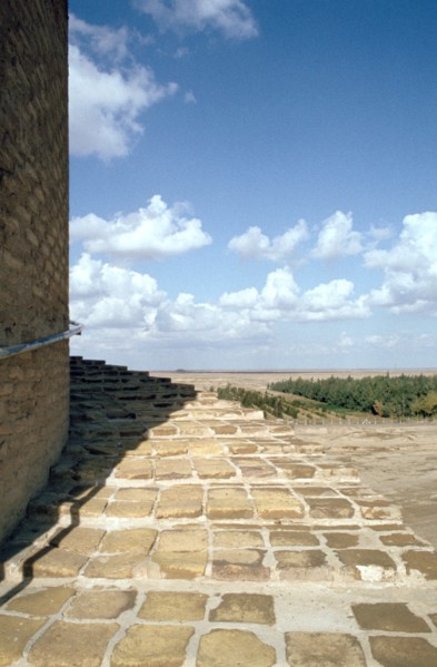 Stairway of the minaret of the Great Mosque, Samarra, Iraq, 1977.