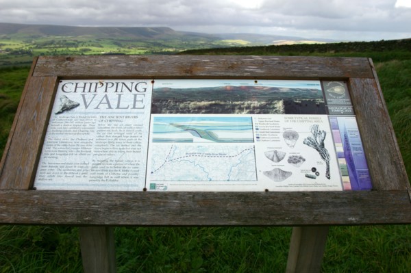 Information board, Chipping Vale, Lancashire.