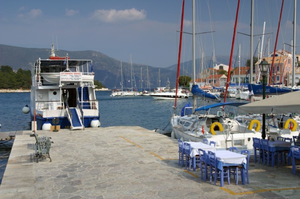 Quayside, Fiskardo, Kefalonia, Greece.