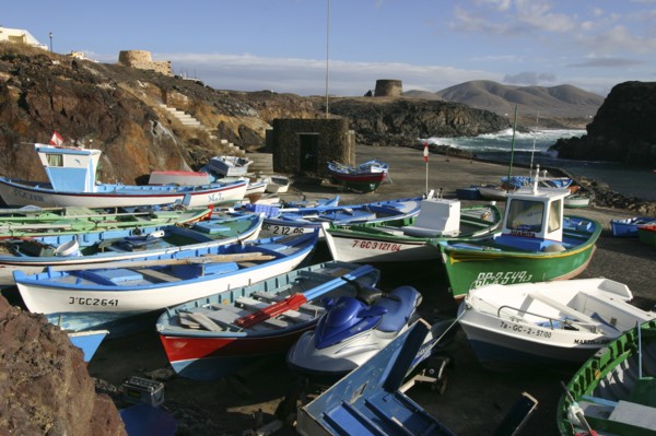 Fishing Boats, El Cotillo, Fuerteventura, Canary Islands.
