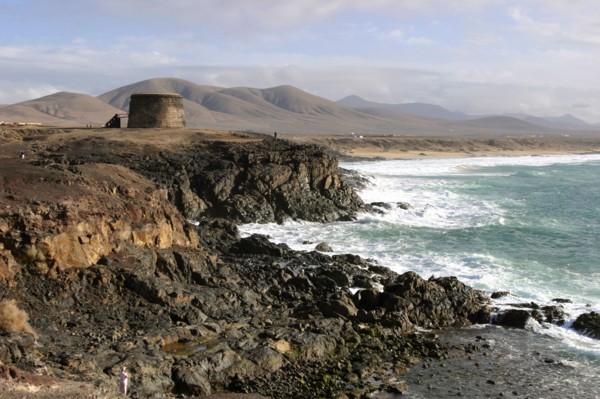 Tower, El Cotillo, Fuerteventura, Canary Islands.