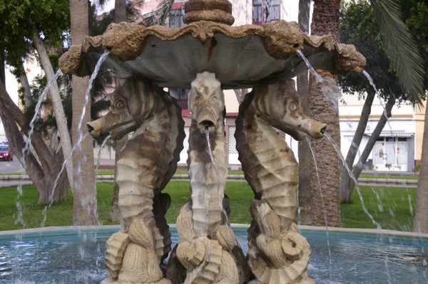 Fountain detail, Gran Tarajal, Fuerteventura, Canary Islands.
