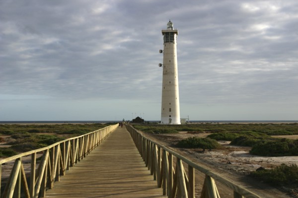 Lighthouse, Morro del Jable, Fuerteventura, Canary Islands.