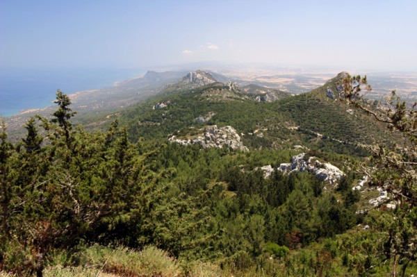 View from Kantara Castle, North Cyprus.