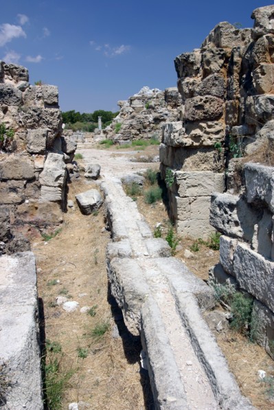 Roman water channel, Salamis, North Cyprus.