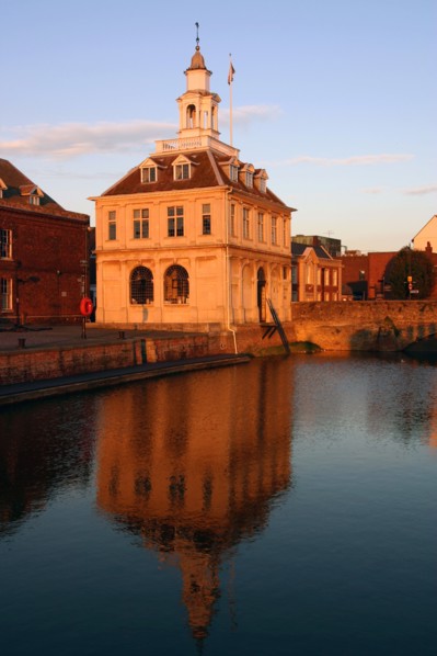 Custom House at dusk, Purfleet, Kings Lynn, Norfolk.