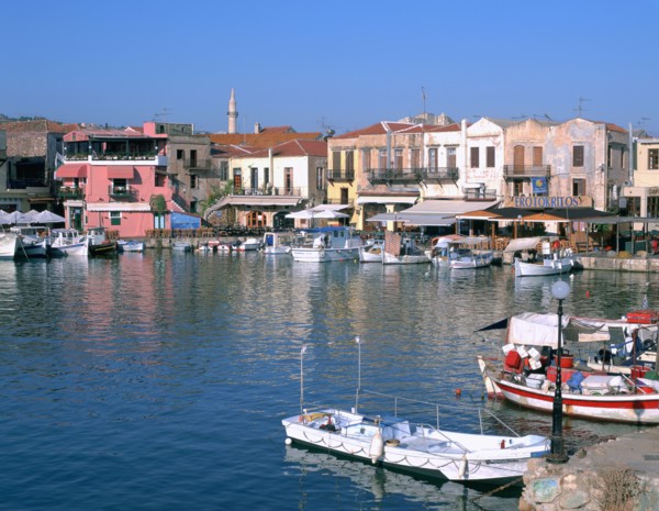 Old Harbour, Rethymnon, Crete, Greece.