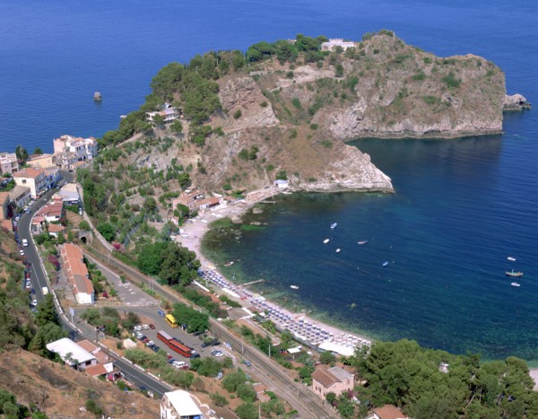 Capo Sant' Andrea, Taormina, Sicily, Italy.