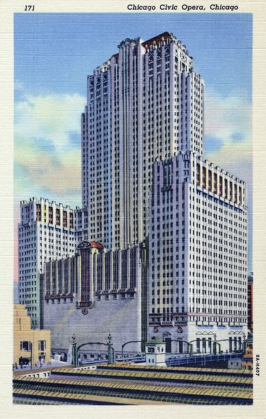 Civic Opera House, Chicago, Illinois, USA, 1938. Artist: Unknown