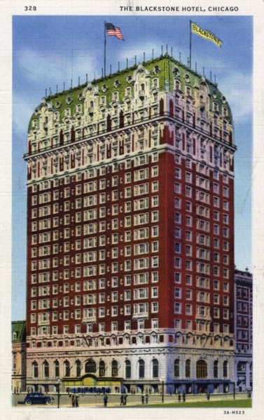 The Blackstone Hotel, Chicago, Illinois, USA, 1933. Artist: Unknown