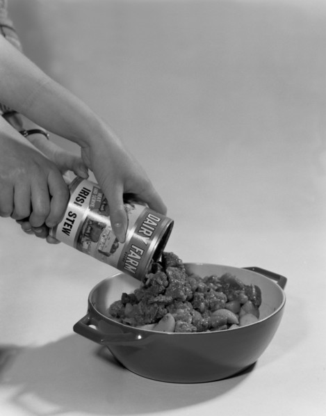 Dairy Farm tinned Irish Stew, 1968. Artist: Michael Walters