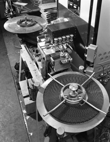 Coiled log saw blade, Spear & Jackson, Sheffield, South Yorkshire, 1966. Artist: Michael Walters