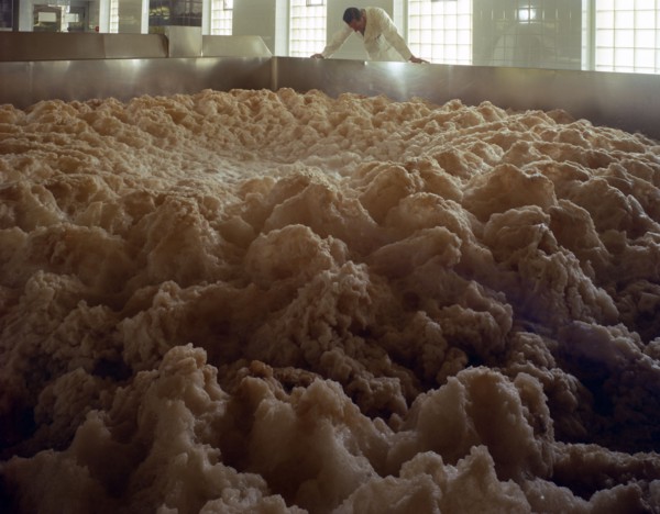 Fermenting vessels at Tetley's brewery, Leeds, West Yorkshire, 1968.  Artist: Michael Walters