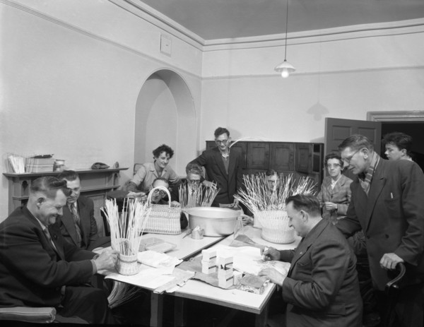 Retraining at a paraplegic centre in Pontefract, West Yorkshire, 1960. Artist: Michael Walters