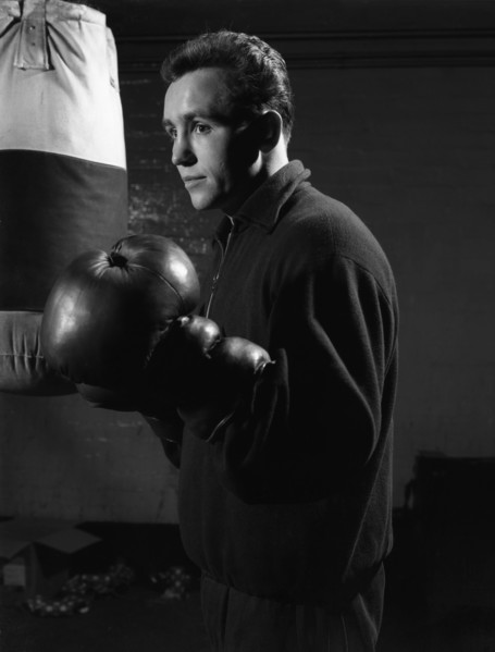The boxer, a Sunderland miner, 1964.  Artist: Michael Walters