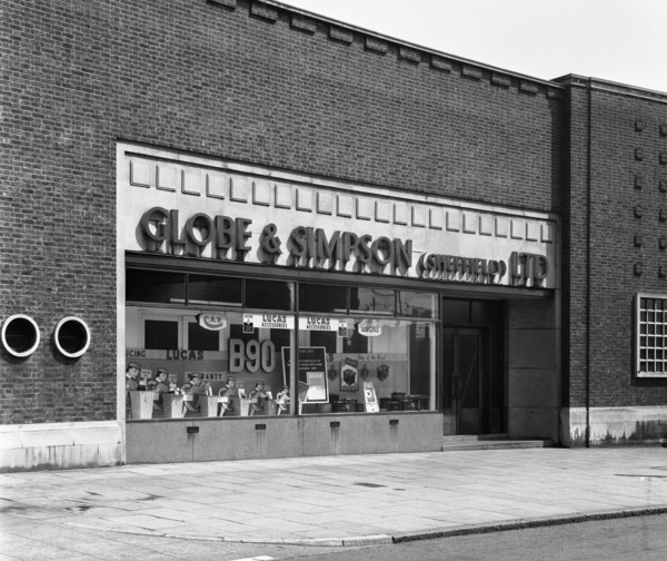 Globe & Simpson shop window, Nottingham, Nottinghamshire, 1961. Artist: Michael Walters