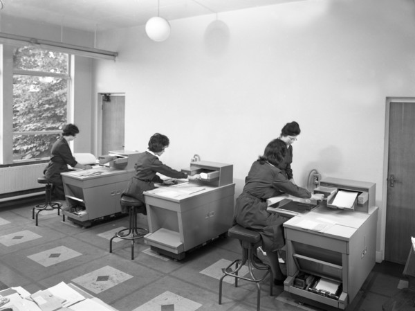 Rank Xerox copiers at British Steel, 1962.  Artist: Michael Walters