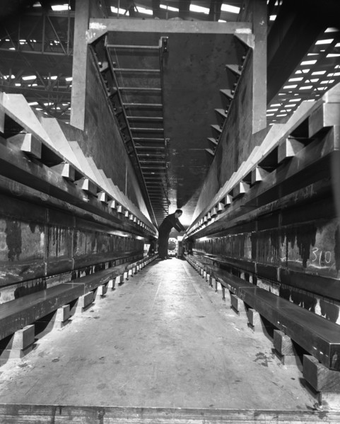 Engineer working at Husband & Co, Chesterfield, Derbyshire, 1962. Artist: Michael Walters