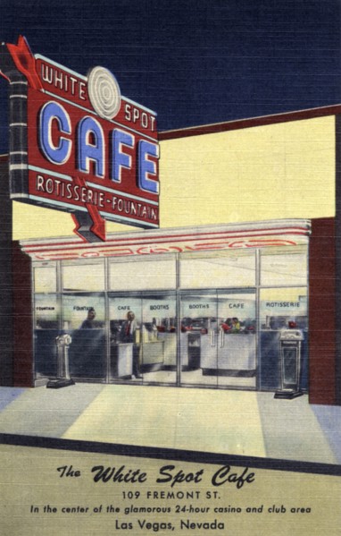 White Spot Cafe, Las Vegas, Nevada, USA, 1950. Artist: Unknown