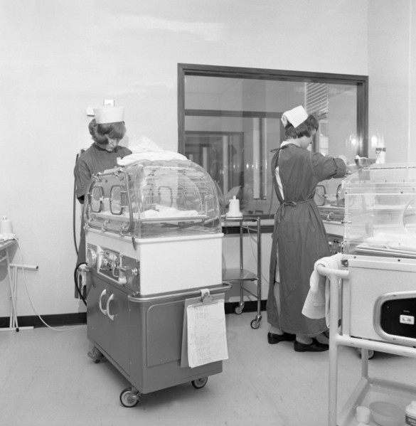 Special care unit for premature babies, Nether Edge Hospital, Sheffield, South Yorkshire, 1969. Artist: Michael Walters