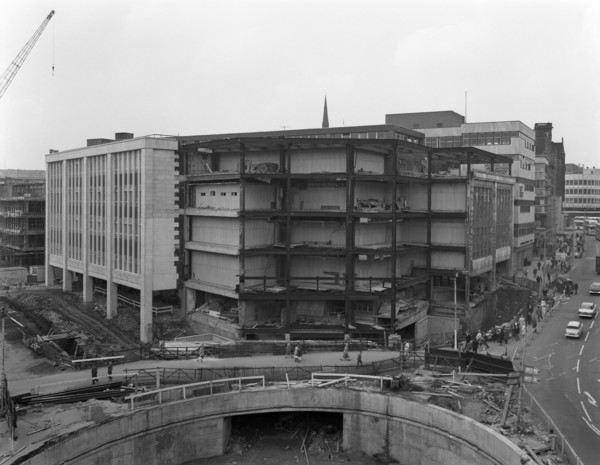 Walsh's department store in Sheffield during its redevelopment, South Yorkshire, 1967. Artist: Michael Walters