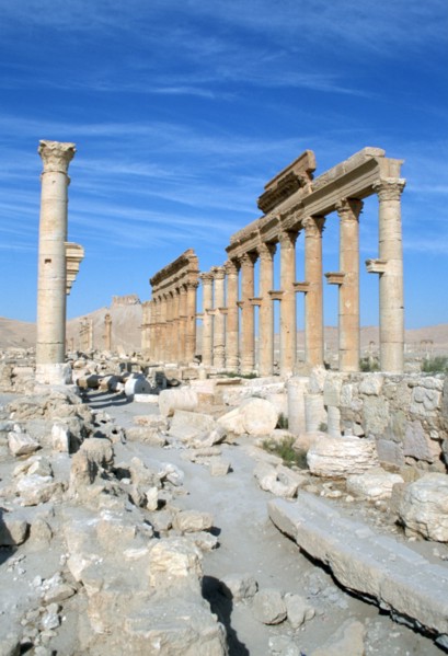 Upper Colonnade Street, Palmyra, Syria.