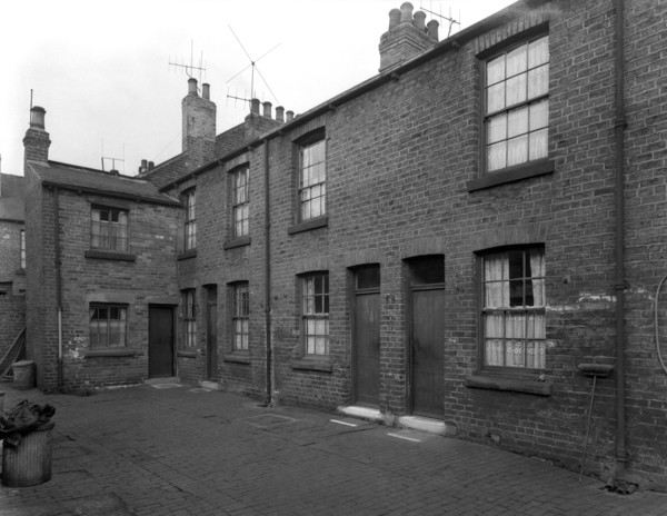 Traditional terraced housing, Albert Road, Kilnhurst, South Yorkshire, 1959. Artist: Michael Walters