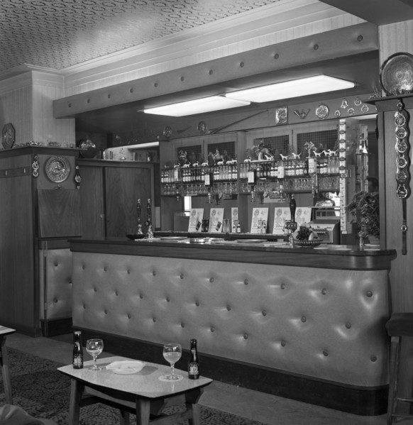 Bar of the Cavalier pub, Ravenfield, near Rotherham, South Yorkshire, 1963. Artist: Michael Walters