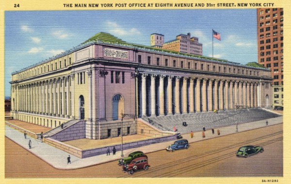 The main New York Post Office, New York City, New York, USA, 1933. Artist: Unknown
