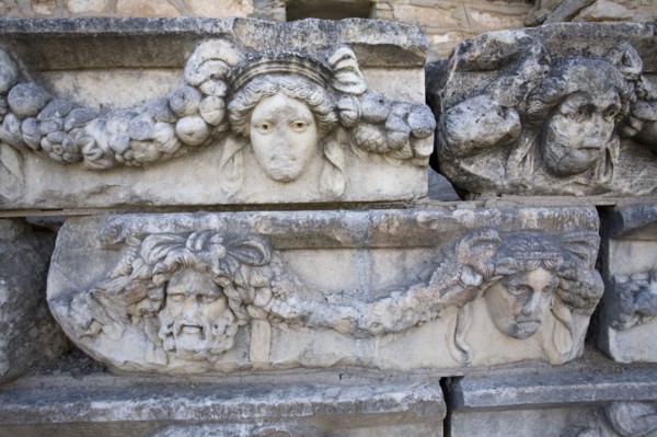 The Portico of Tiberius, Aphrodisias, Turkey. Artist: Samuel Magal