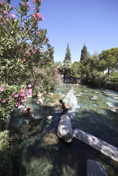A swimming pool in Pamukkale (Hierapolis), Turkey. Artist: Samuel Magal