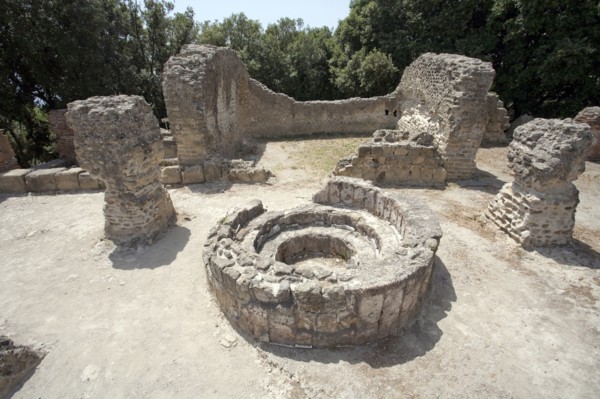 The Temple of Jupiter, Cumae, Italy. Artist: Samuel Magal