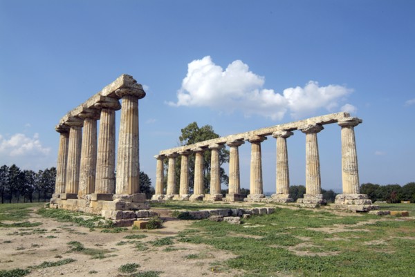 The Temple of Hera, Metapontum, Italy. Artist: Samuel Magal